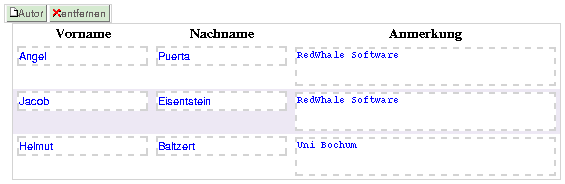 repeat in table mode